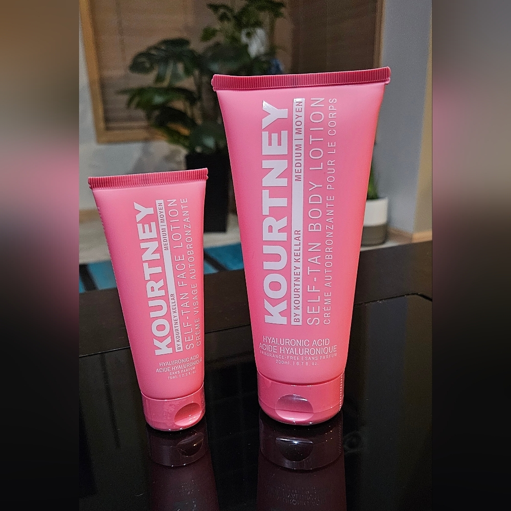 Kourtney Keller Self-Tan Body and Face Lotion Set